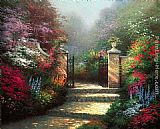 Thomas Kinkade The Victorian Garden painting